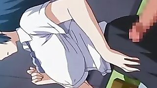Labia keen-minded Anime instructor unfocused frayed close to upskirt